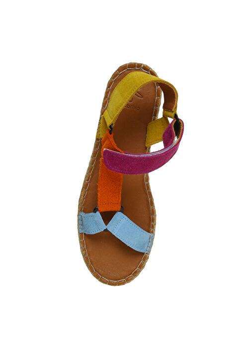Fabrika Çok Renkli Sandalet - Görsel 5