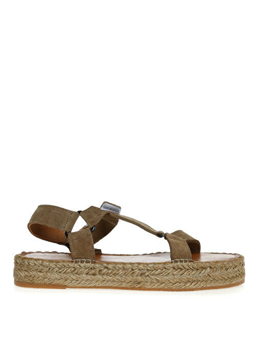 Fabrika Deri Vizon Kadın Sandalet HEMANT - Görsel 2