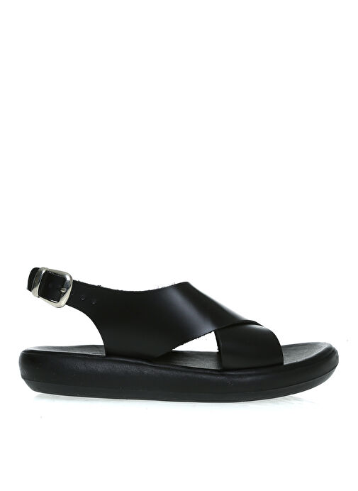 Fabrika Siyah Sandalet - Görsel 2