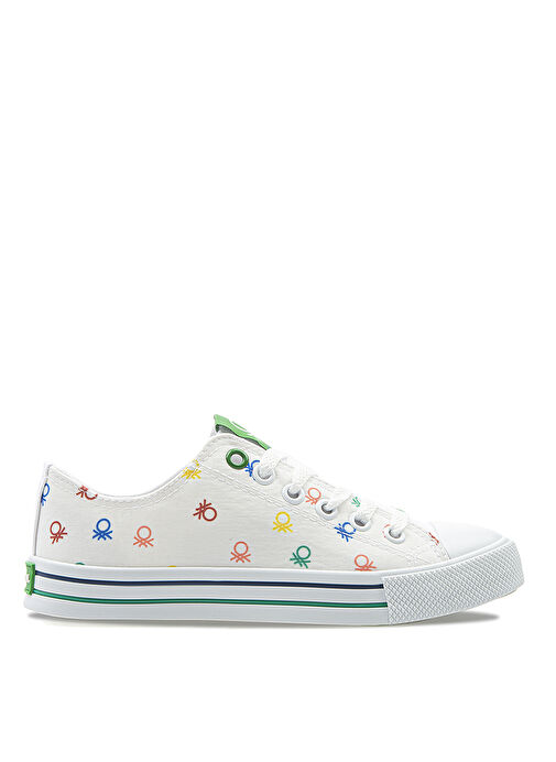 Benetton Beyaz Kadın Sneaker BN-30187 - Görsel 2