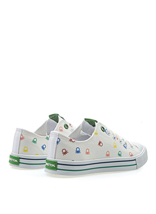 Benetton Beyaz Kadın Sneaker BN-30187 - Görsel 6