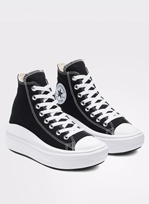 Converse 568497C Siyah Kanvas Kadın Sneaker - Görsel 3