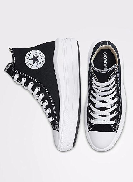 Converse 568497C Siyah Kanvas Kadın Sneaker - Görsel 7