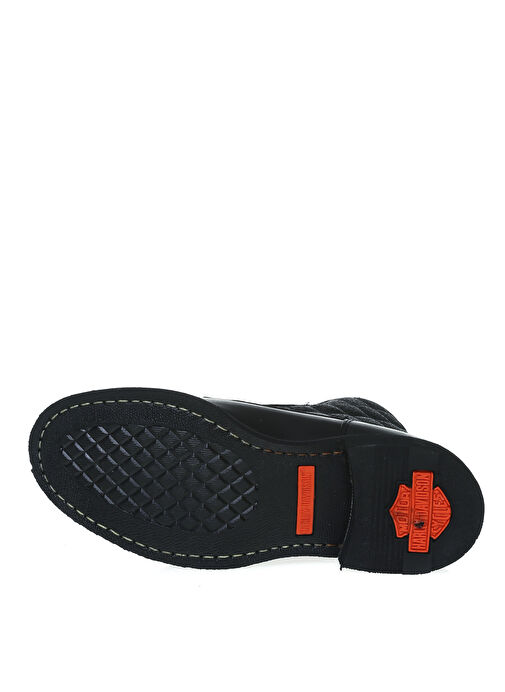 Harley Davidson Siyah Erkek Deri Bot NEW WORKER MID - Görsel 4