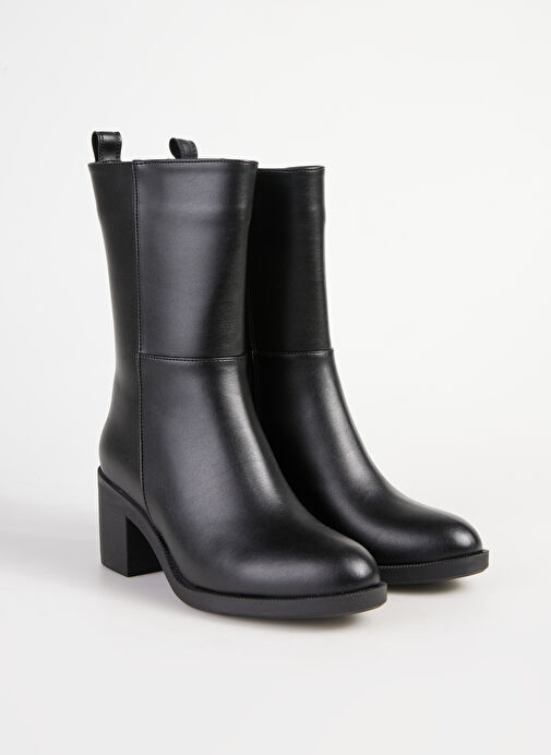 Siyah Kadın Topuklu Bot CHARLOTTE - Görsel 3