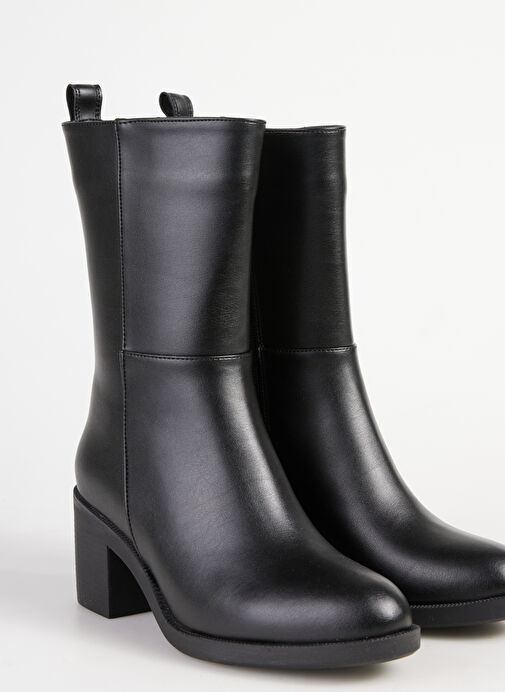 Siyah Kadın Topuklu Bot CHARLOTTE - Görsel 6
