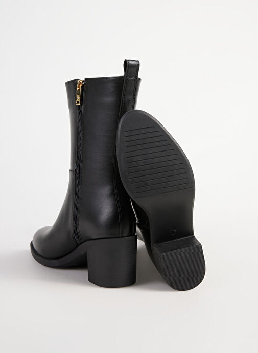 Siyah Kadın Topuklu Bot CHARLOTTE - Görsel 5