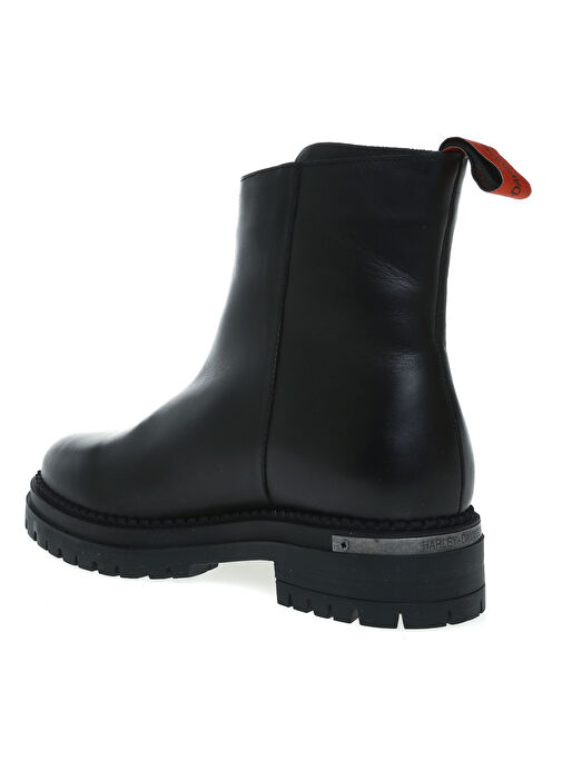 Harley Davidson Siyah Kadın Deri Bot PEKING - Görsel 3