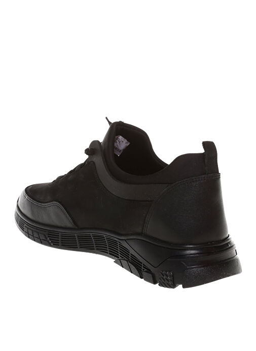 Hammer Jack Siyah Hakiki Deri Erkek Günlük Spor Ayakkabı LAZNE AYAKKABI - Görsel 3