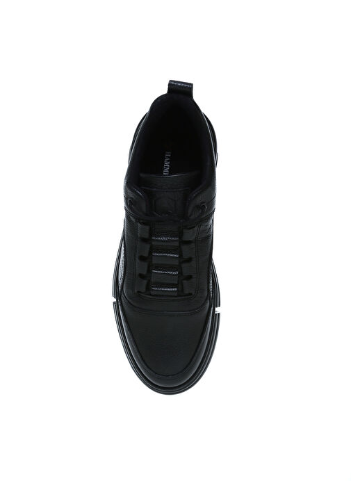 Hammer Jack Siyah Erkek Deri Günlük Ayakkabı 102 21495 - Görsel 4