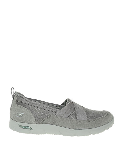 Skechers 104270 Gri Kadın Düz Ayakkabı - Görsel 2