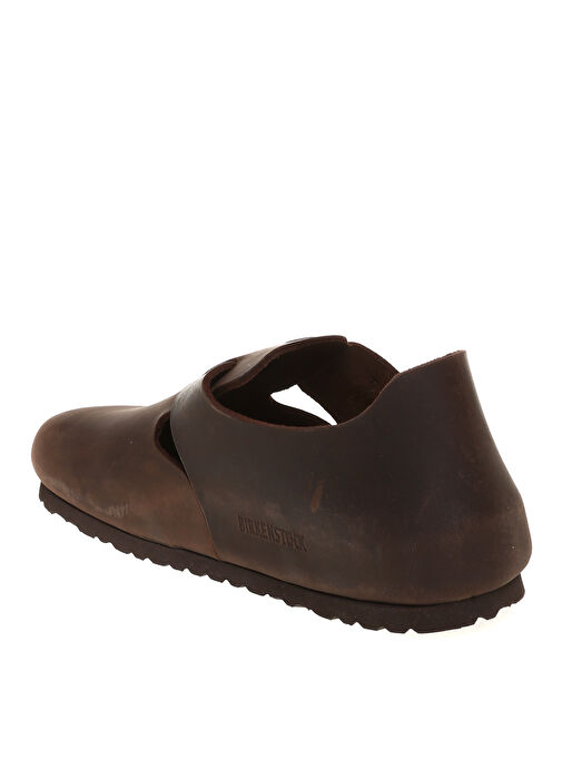 Birkenstock Kahverengi Erkek Deri Ev Terliği 166533 LONDON FL - Görsel 3