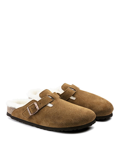 Birkenstock Vizon Erkek Süet + Yün Terlik 1001141 BOSTON FELL VL - Görsel 3