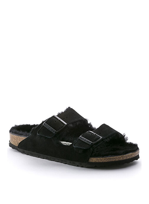 Birkenstock Siyah Kadın Süet Terlik 752663 - Görsel 2