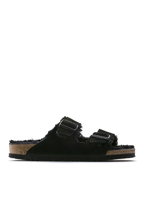 Birkenstock Siyah Kadın Süet Terlik 752663 - Görsel 4