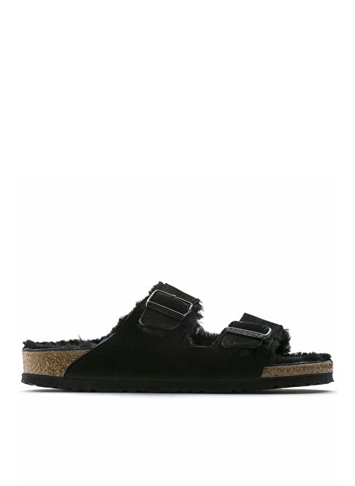 Birkenstock Siyah Kadın Süet Terlik 752663 - Görsel 6