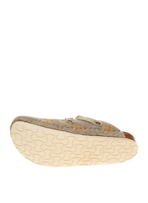 Cotton Bar Bej Kadın Kışlık Ev Terliği SLEEPY - Görsel 4