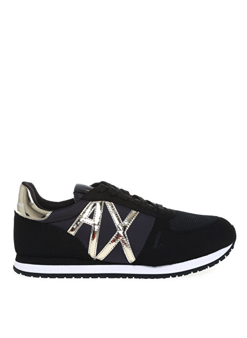 Armani Exchange Siyah-Altın Kadın Sneaker XDX031XV137N692 - Görsel 2