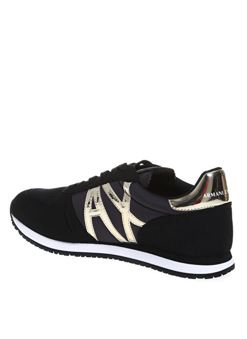 Armani Exchange Siyah-Altın Kadın Sneaker XDX031XV137N692 - Görsel 3