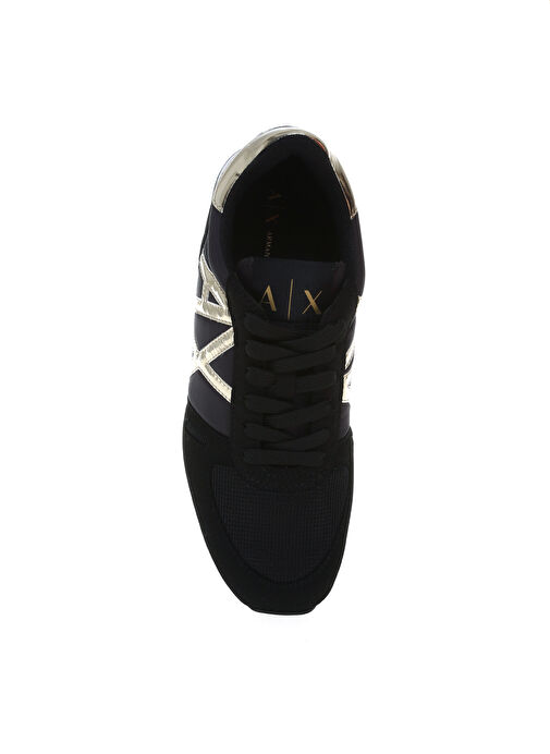 Armani Exchange Siyah-Altın Kadın Sneaker XDX031XV137N692 - Görsel 5