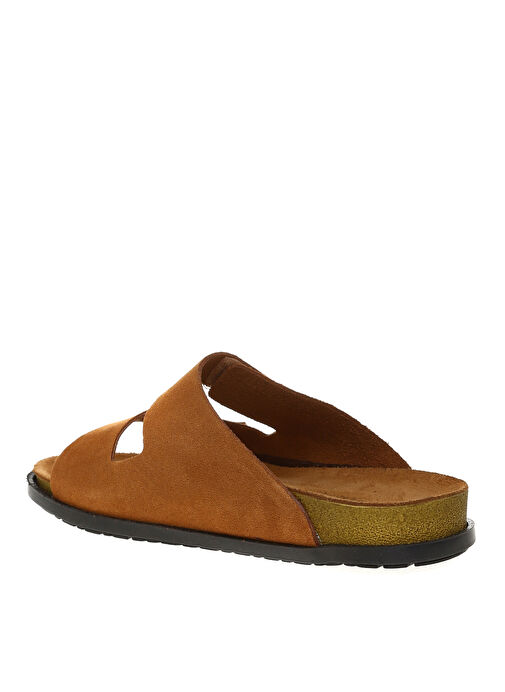 Fabrika Tarçın Deri Erkek Terlik RICKY - Görsel 3