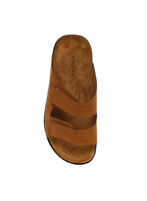 Fabrika Tarçın Deri Erkek Terlik RICKY - Görsel 5