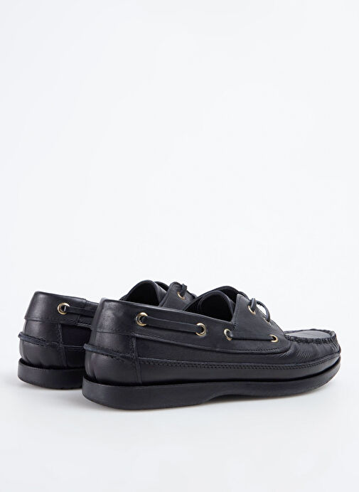 Cotton Bar Siyah Erkek Deri Günlük Ayakkabı UPPERT - Görsel 8