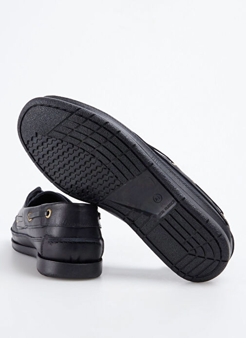 Cotton Bar Siyah Erkek Deri Günlük Ayakkabı UPPERT - Görsel 9