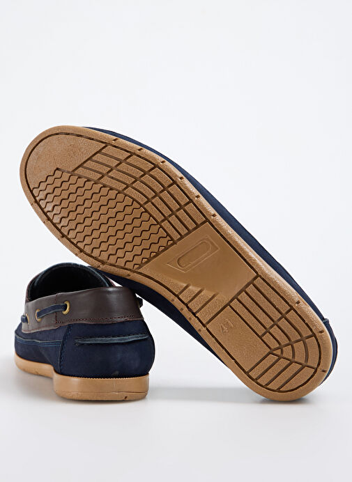 Cotton Bar Deri Lacivert Erkek Günlük Ayakkabı UPPERT NUBUK - Görsel 9