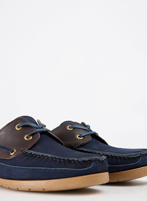 Cotton Bar Deri Lacivert Erkek Günlük Ayakkabı UPPERT NUBUK - Görsel 10