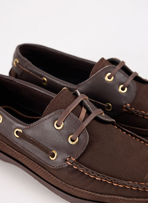 Cotton Bar Deri Kahve Erkek Günlük Ayakkabı UPPERT NUBUK - Görsel 15