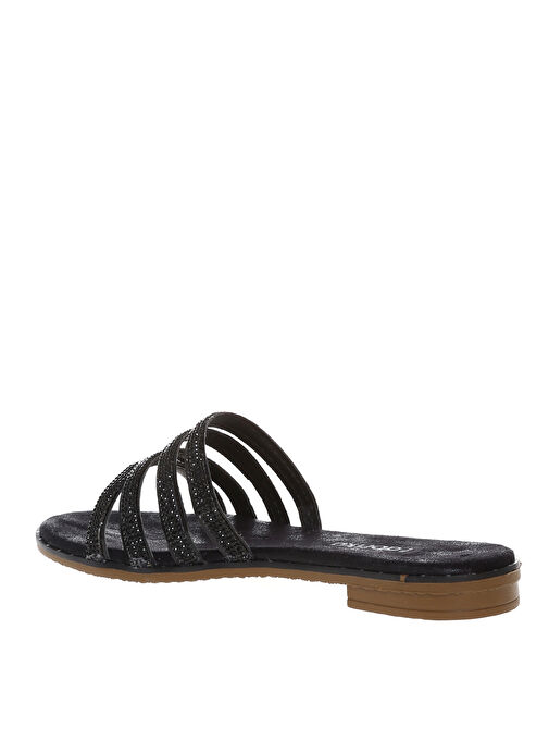 Fabrika Siyah Kadın Terlik KEIKI - Görsel 3