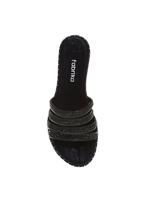 Fabrika Siyah Kadın Terlik KEIKI - Görsel 5