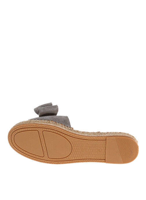 Fabrika Gri Kadın Deri Terlik MARISSA - Görsel 4