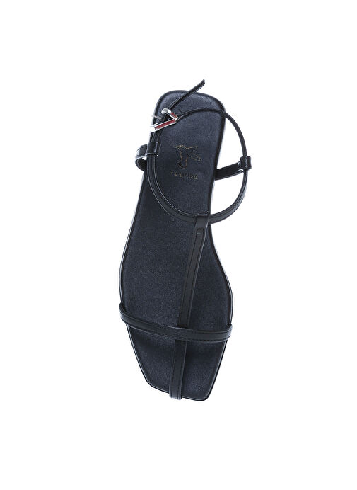 Fabrika Deri Siyah Kadın Sandalet DESTINY - Görsel 5