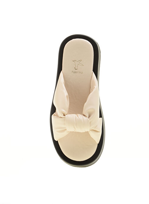Fabrika Ekru Kadın Terlik KAYCEY - Görsel 5
