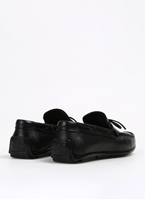Fabrika Siyah Erkek Deri Günlük Ayakkabı SILVES - Görsel 5