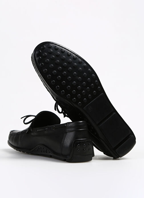 Fabrika Siyah Erkek Deri Günlük Ayakkabı SILVES - Görsel 6
