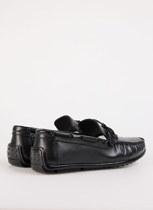 Fabrika Siyah Erkek Deri Günlük Ayakkabı SILVES - Görsel 9