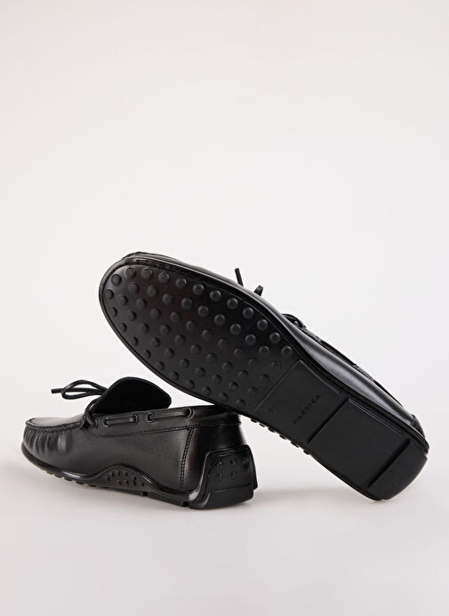 Fabrika Siyah Erkek Deri Günlük Ayakkabı SILVES - Görsel 10