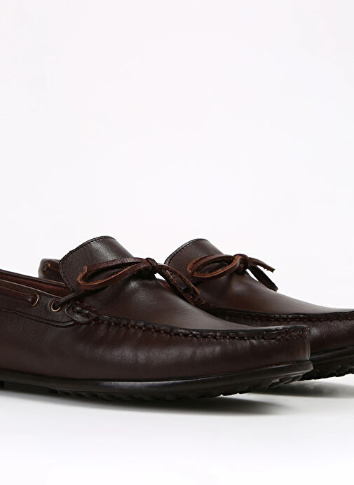 Fabrika Kahverengi Erkek Deri Günlük Ayakkabı SILVES - Görsel 4