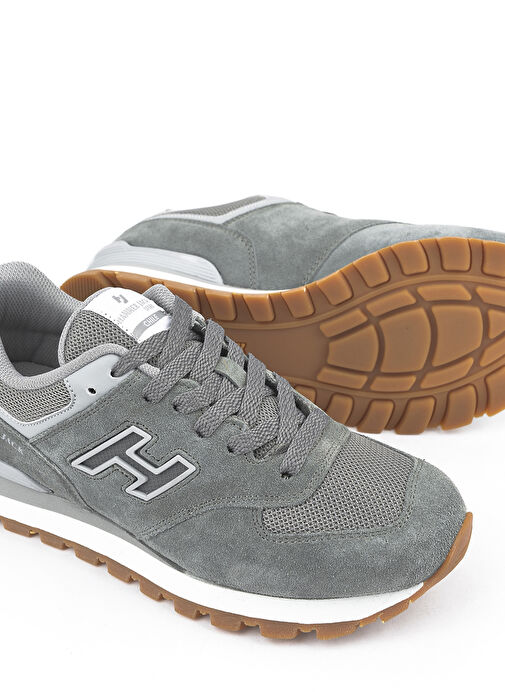 Hammer Jack Koyu Gri Kadın Deri Sneaker 102 19253-G - Görsel 5