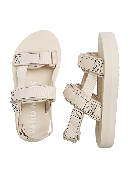 Vero Moda Krem Kadın Sandalet 10195807 - Görsel 3