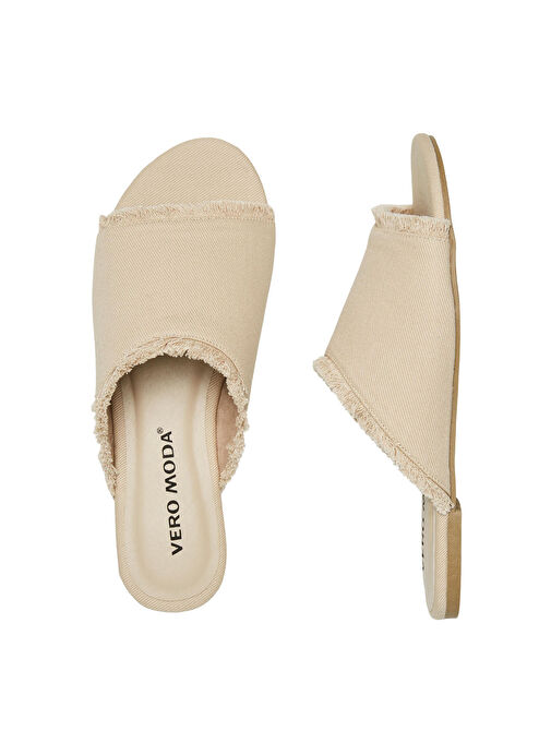 Vero Moda Krem Kadın Terlik 10263160 - Görsel 3