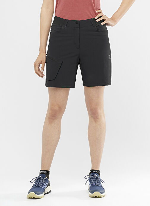 Salomon LC1703800 WAYFARER SHORTS W Siyah Normal Kalıp Kadın Şort