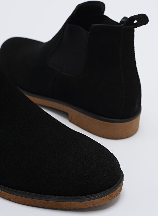 F By Fabrika Siyah Erkek Süet Bot SANGER - Görsel 5