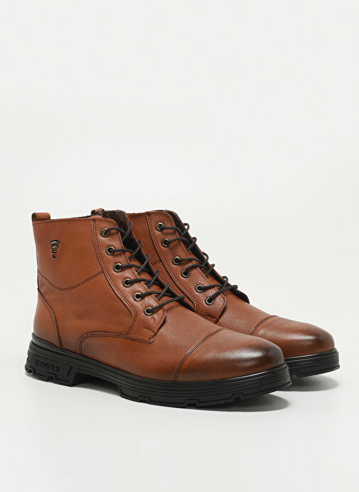 F By Fabrika Taba Erkek Deri Bot DABIZAS - Görsel 3