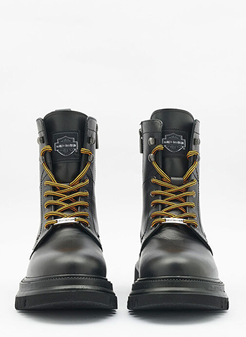 Harley Davidson Siyah Erkek Deri Bot DEARIE - Görsel 4