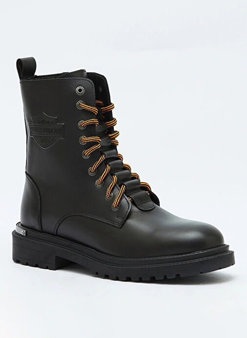 Harley Davidson Siyah Erkek Deri Bot THAR - Görsel 3