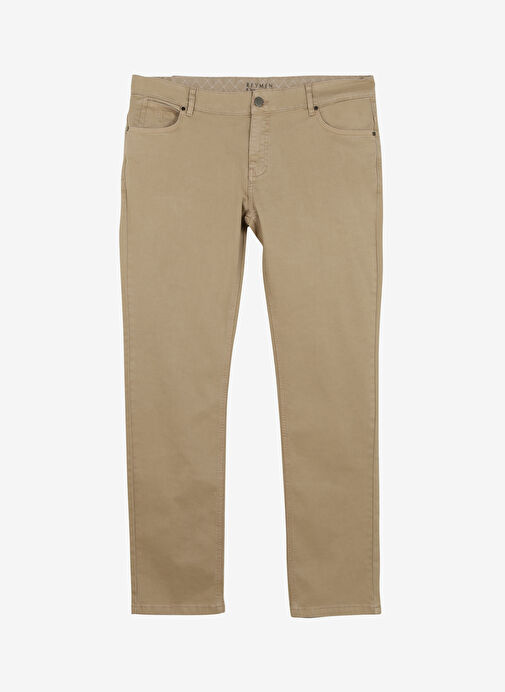 Dar Paça Slim Fit Vizon Erkek Pantolon 4B1600000101
